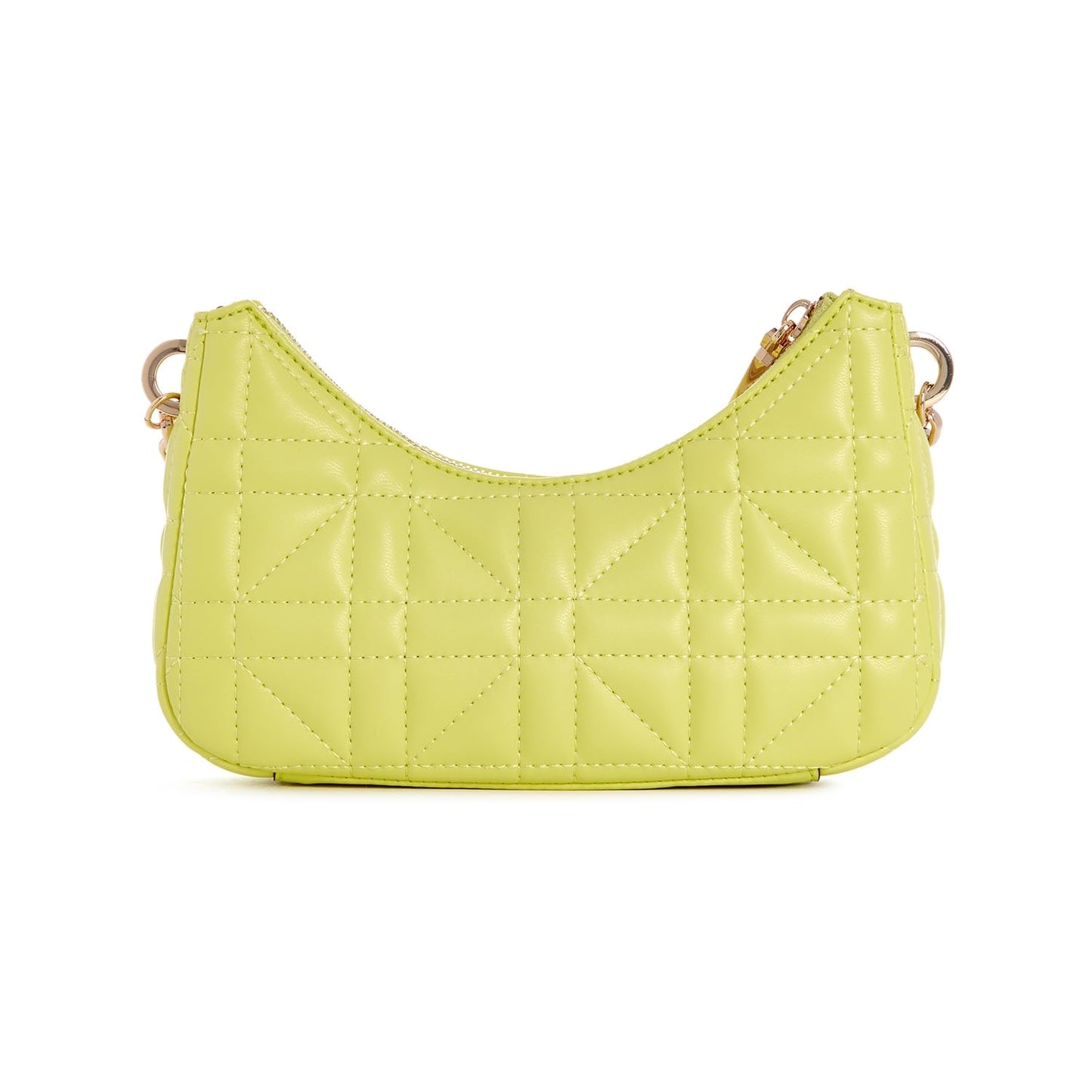 Guess Women's Lime Green Quilted Crossbody Bag| Ladies Purse Handbags | Gift For Ladies