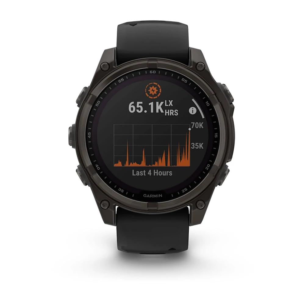 Garmin Fenix 8-47 MM |Premium Multisport GPS Smartwatch with Solar Charging | Upto 48 Days of Battery Life with Built-in Speaker, LED Flashlight and Microphone | Advanced Health Monitoring Features