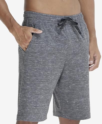 Jockey Men's Regular Fit Shorts (SP26_Cool Grey Melange_XXL)