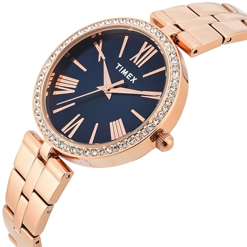 TIMEX Blue Round Dial Analog Women's Watch - TWEL22503
