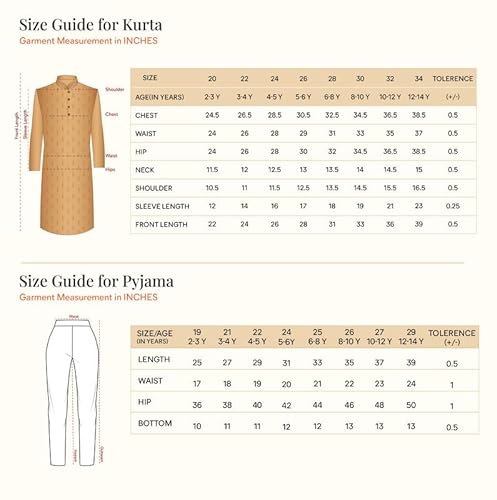 Manyavar Boys Blue Blended Cotton Kurta Pyjama Set((6-8 years)