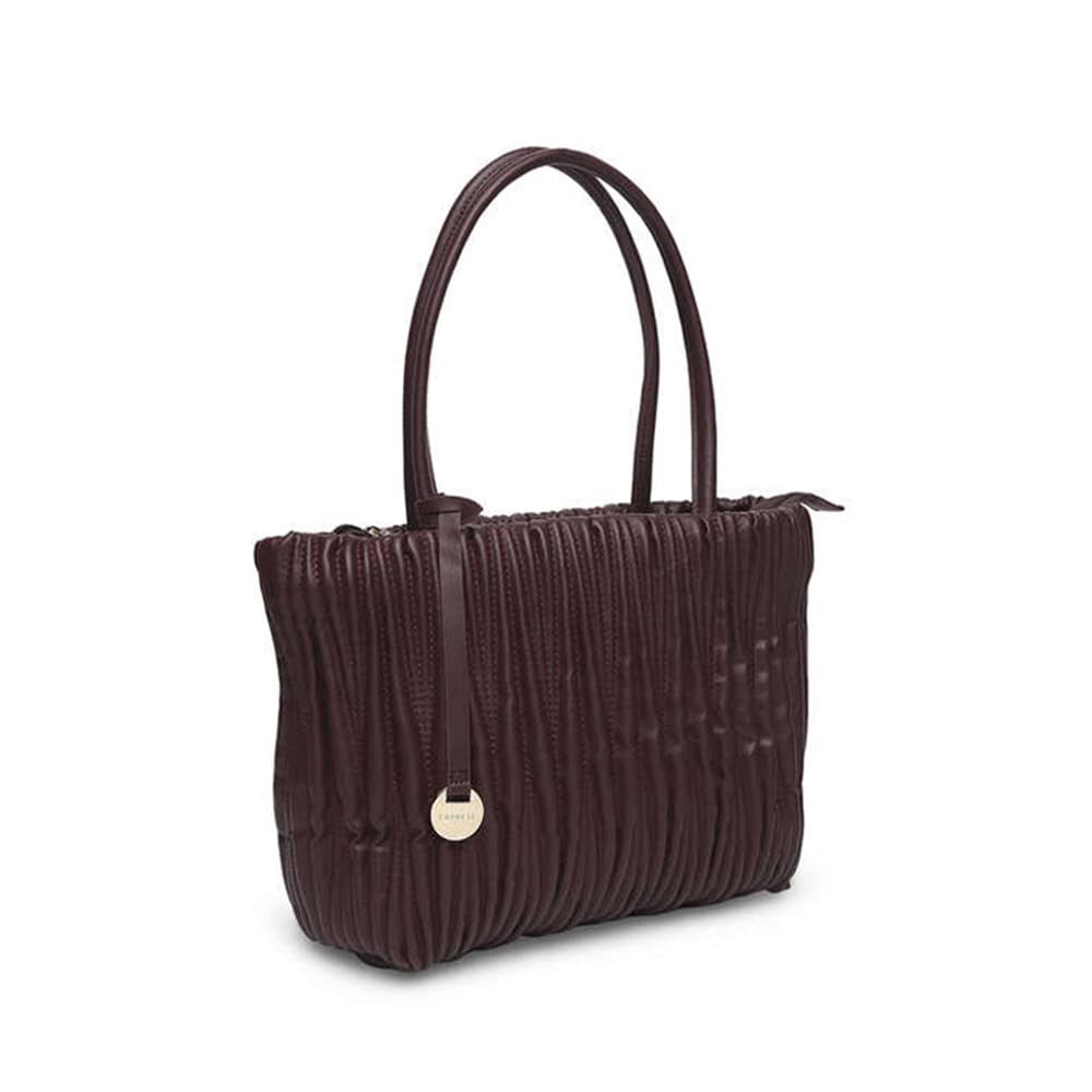 Caprese Women's Faux Leather Dasha Medium Messenger Bag (Dark Brown)