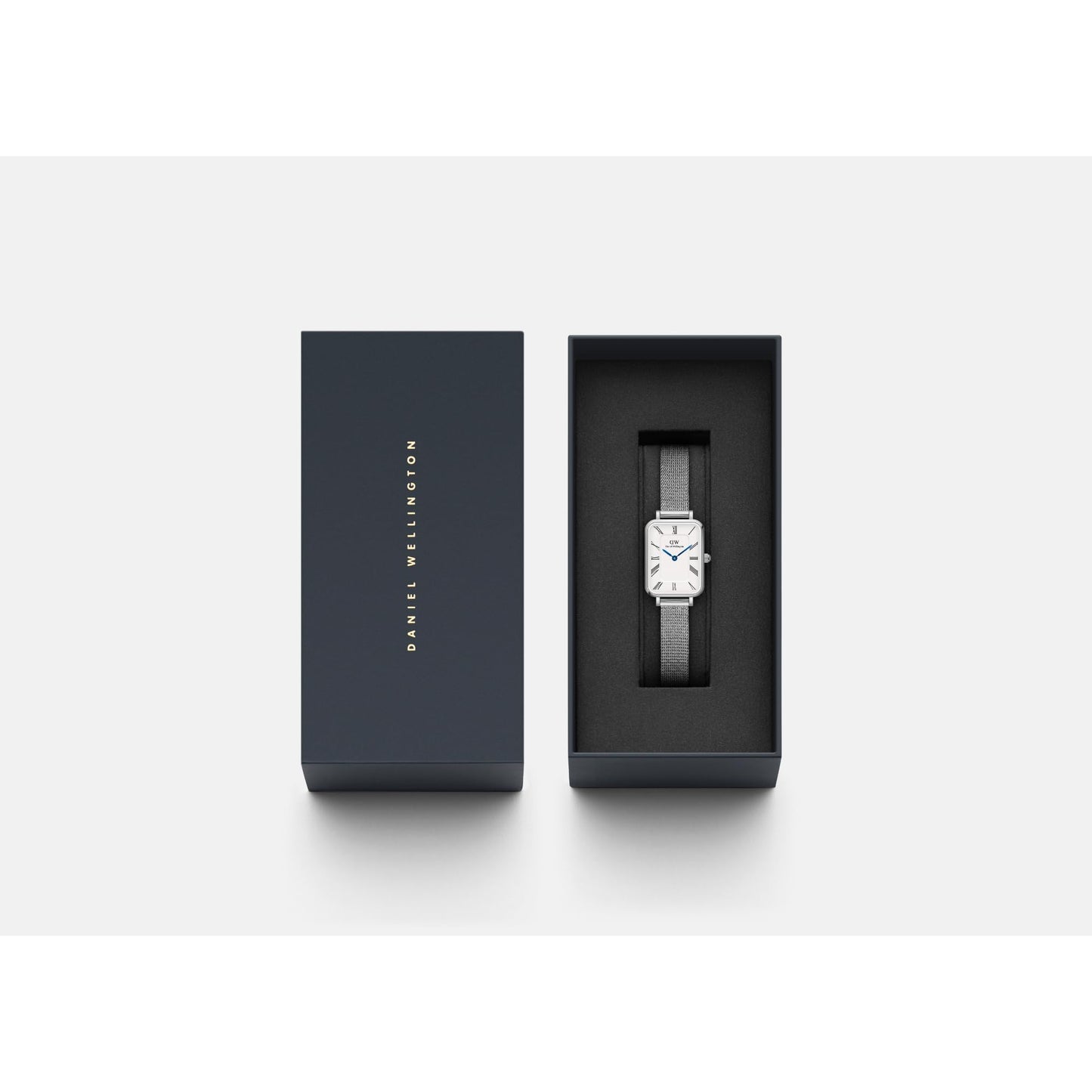 DANIEL WELLINGTON Women Analogue Rectangular White Dial Watch- DW00100690K