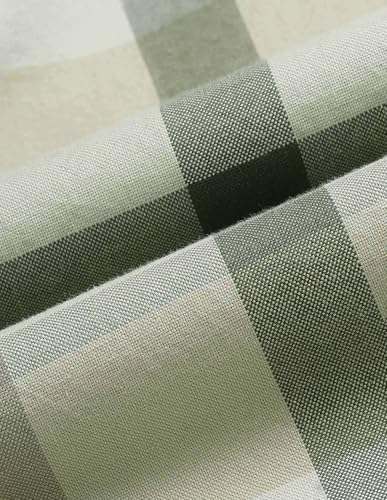 U.S.Polo ASSN. Men's Checkered Tailored Fit Shirt (USSHT2960_Light Green