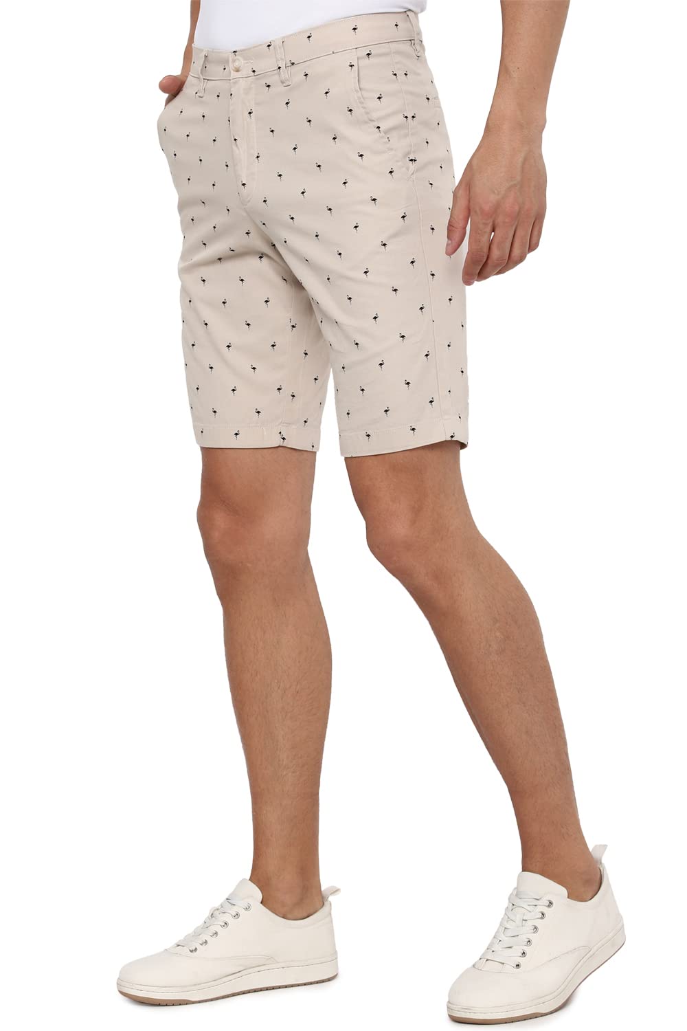 Allen Solly Men's Boyfriend Shorts (ASSRQSMF640540_Peach_34)