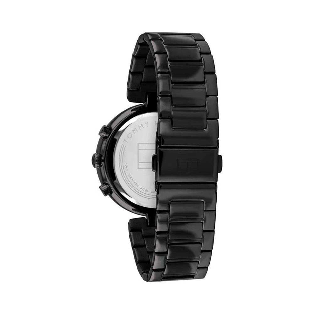 Tommy Hilfiger Quartz Multifunction Black Dial Watch for Women-NETH1782390