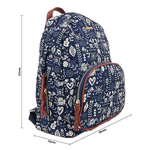 Chumbak Backpack for Women | Stylish Canvas Laptop Bag | Office/College Essentials, and Travel Backpack for Girls