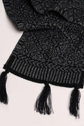 Soch Womens Navy Blue Acrylic Crochet Winter Shrug