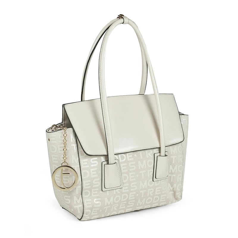 tresmode DIJON Beige Women's Vegan Leather Handbag