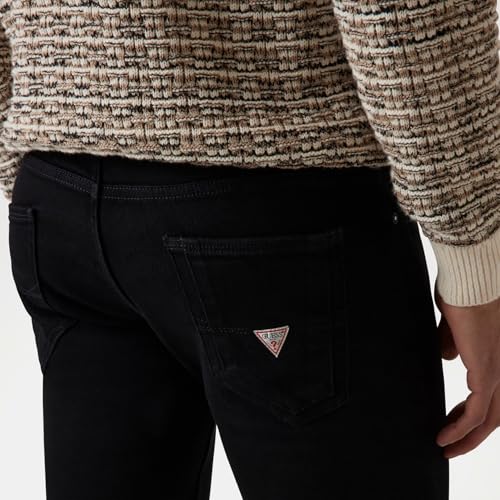 GUESS Men Solid Skinny Fit Mid-Rise Jeans