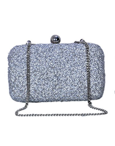 DUCHESS Women Silver Box Clutch