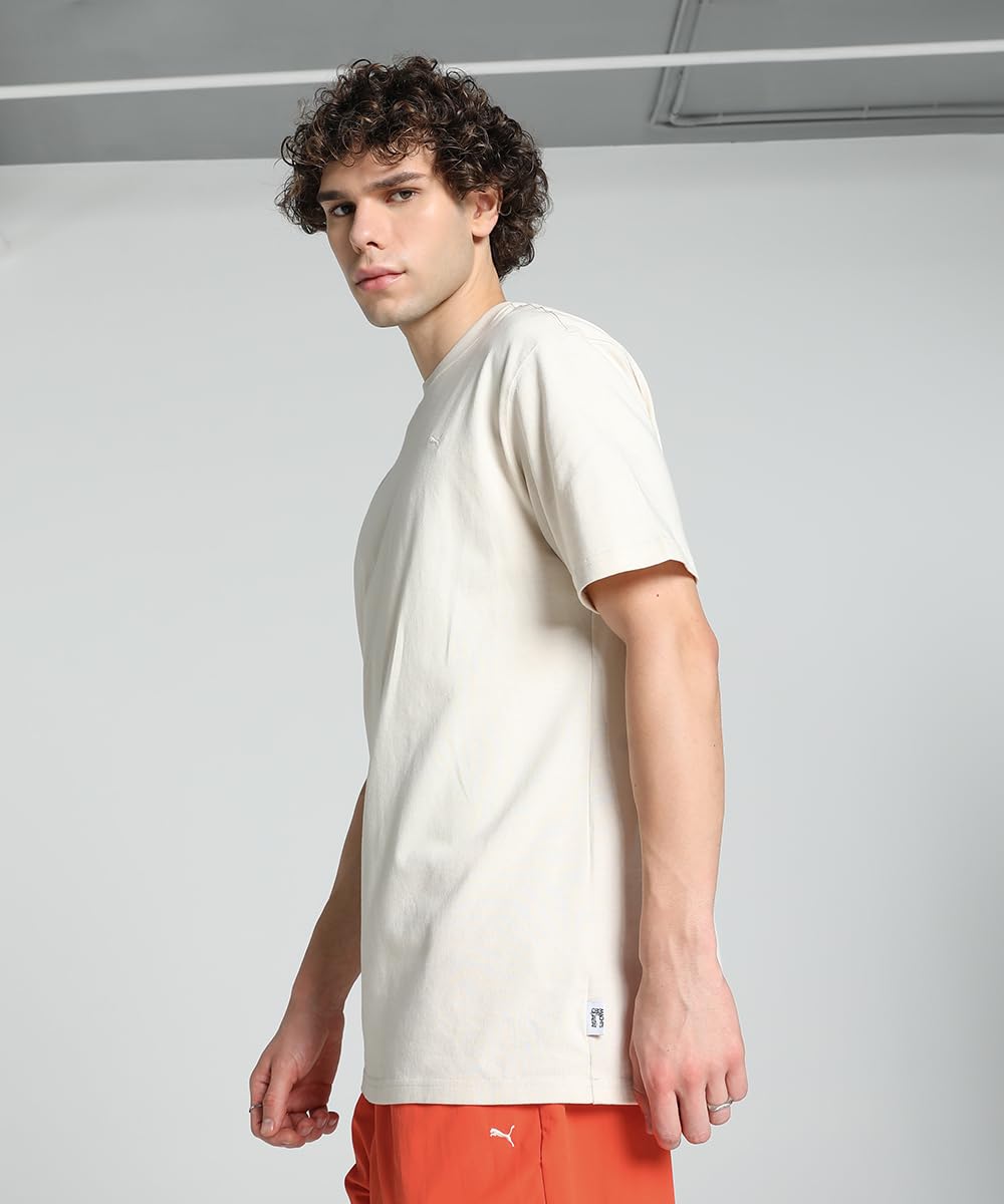 Puma Men's Solid Relaxed Fit Tees