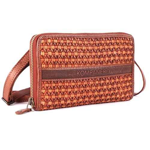 KOMPANERO Genuine Leather Women's Wallet (C-14161-COGNAC)