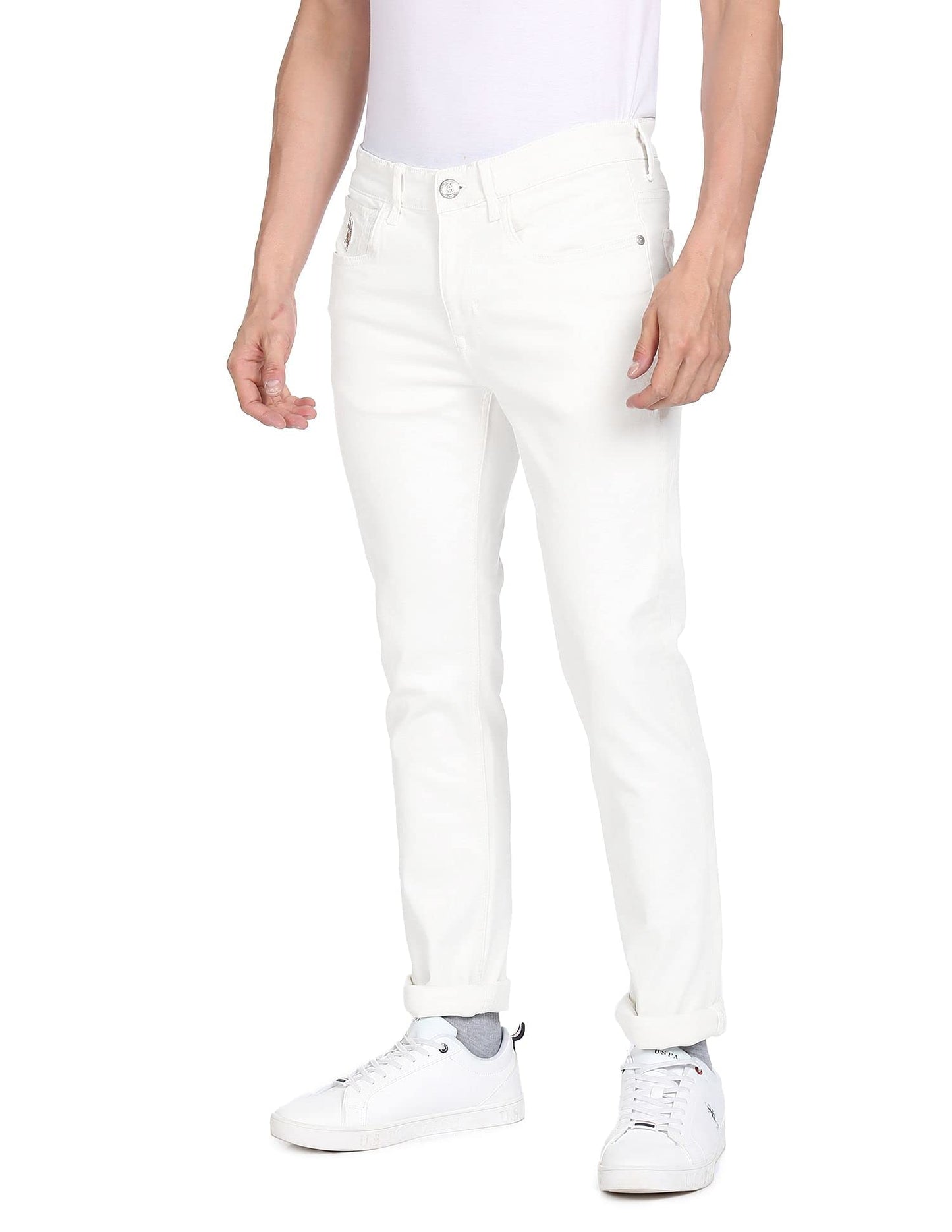 U.S. Polo Assn. Men's Skinny Jeans (UDJEN0263_White_32)