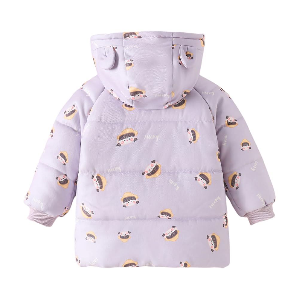 Hopscotch Baby Girls Polyester Waist Length Jackets in Lilac Color For Ages (12-18 Months)