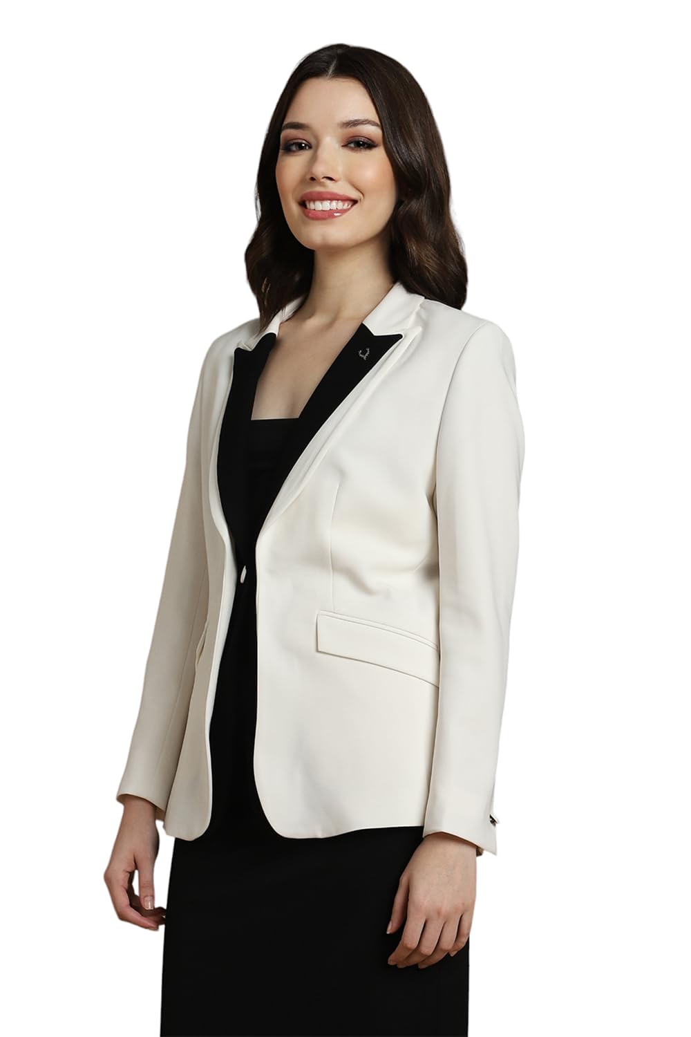 Allen Solly Women's Blazer (AHBZWRGF976449_Cream_2XL