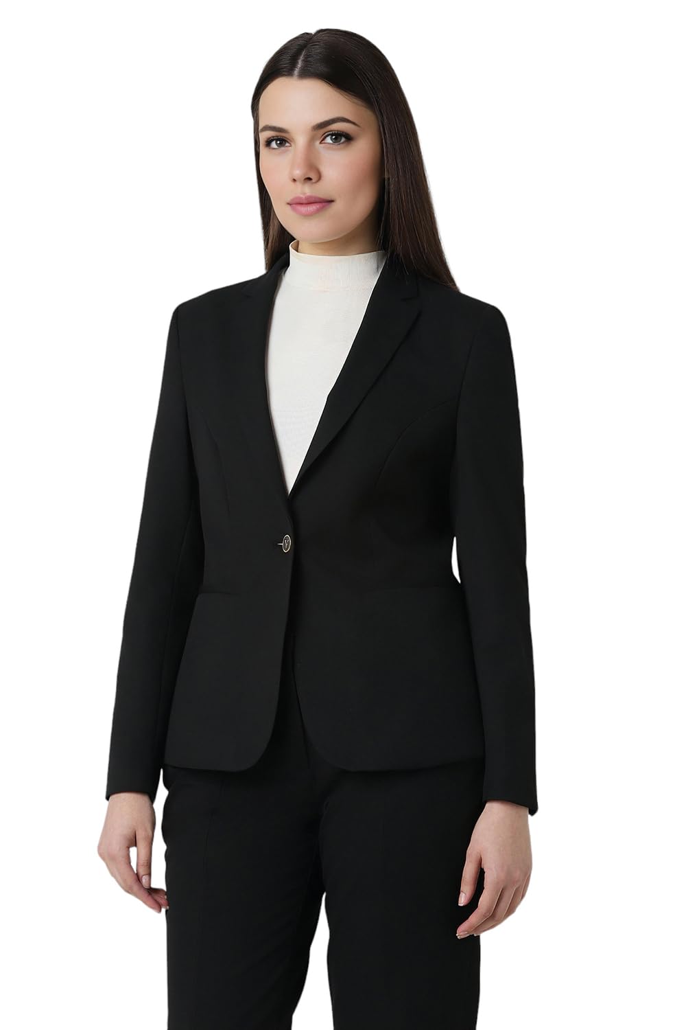 Van Heusen Women's Blazer (VWBZCRGFS31274_Black