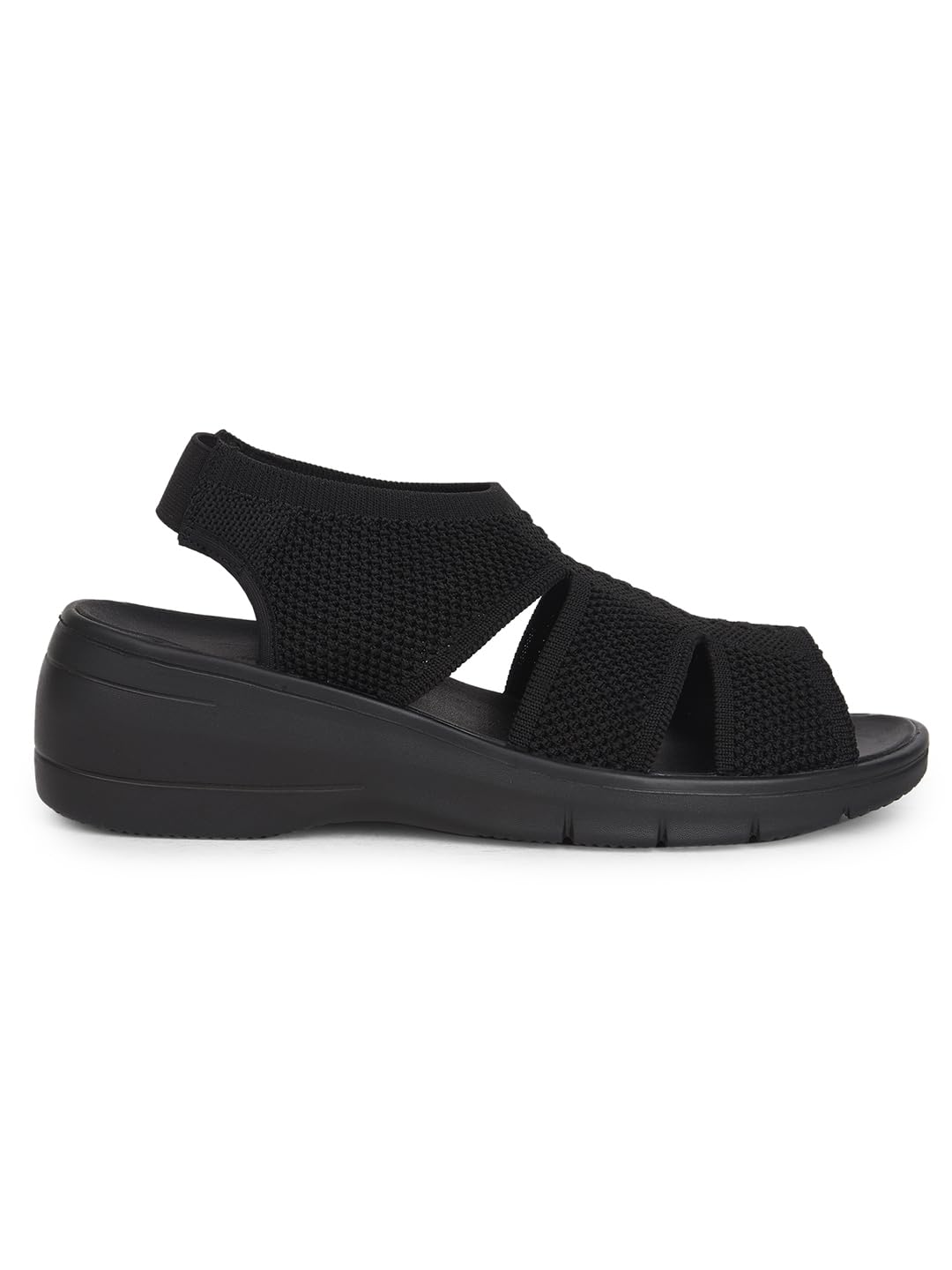 Hush Puppies Women's Wedge Heel Sandals - Black (7Uk)