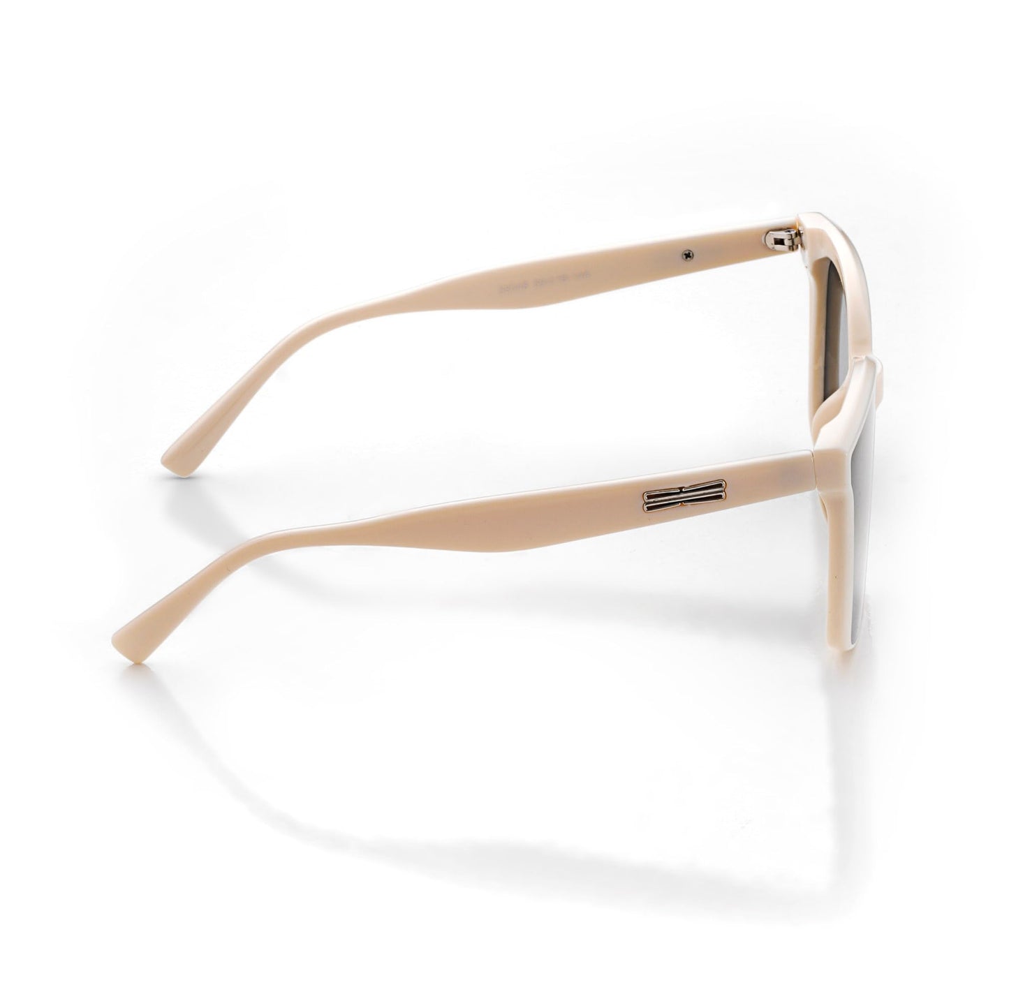 Vibe lens Stylish Oversized Square Sunglasses for Women Stylish | Off White Polycarbonate Frame | UV400 Protection | Designer Shades for Women | Cooling Glass