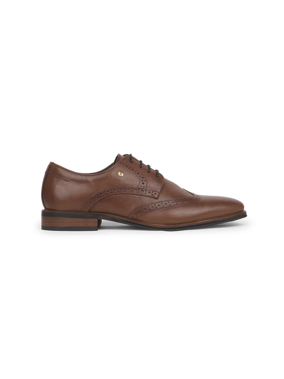 Hush Puppies Men’s Derby Shoes | Premium Leather Formal Footwear | Cushioned Comfort Insole Tan