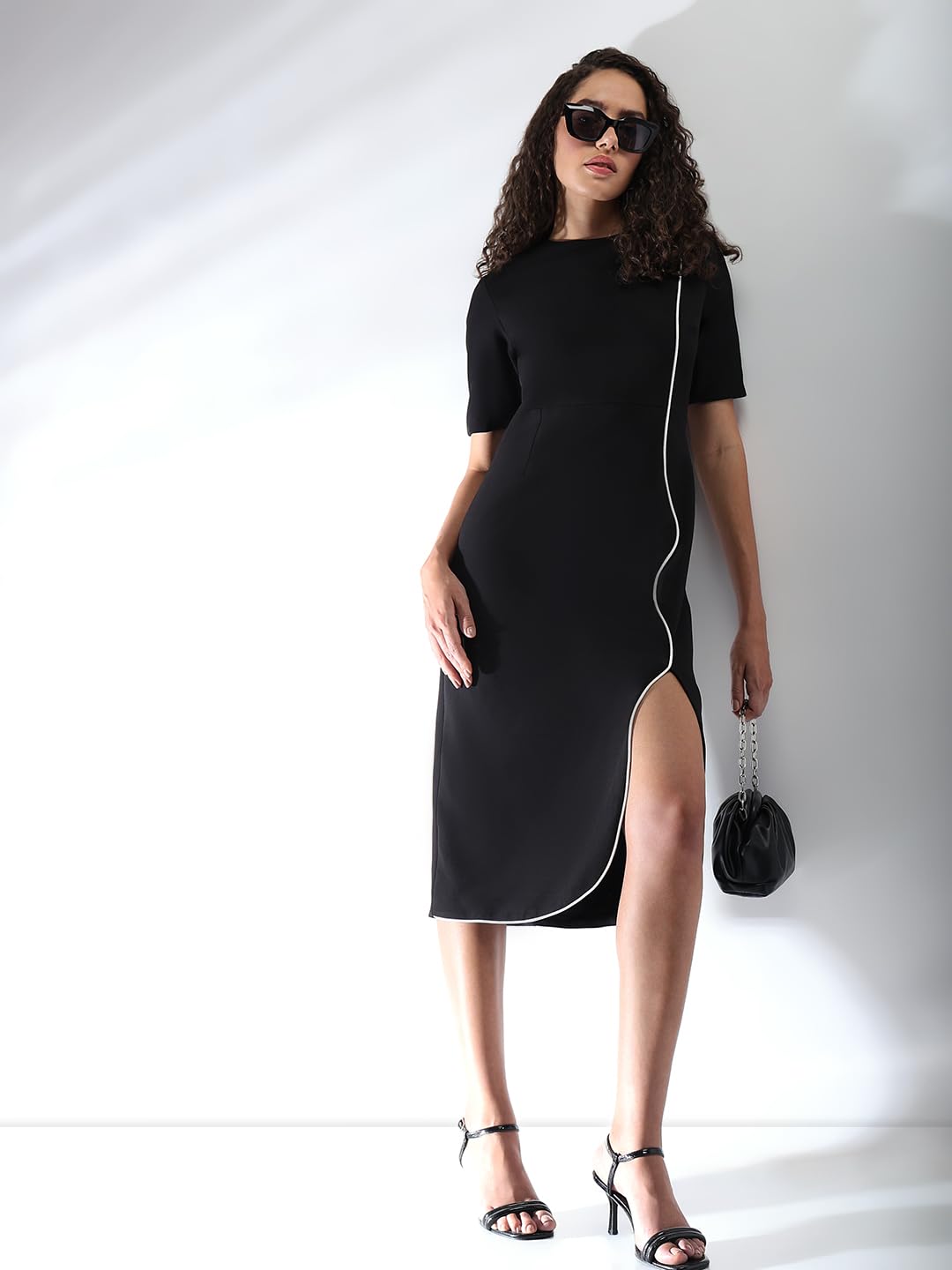 VERO MODA Women Black Sheath Dress