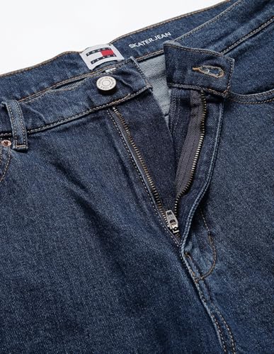 Tommy Hilfiger Cotton Dark Blue Solid Men Jeans (36) - S24JMDB069