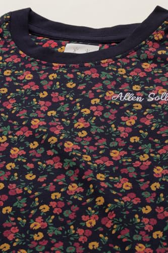 Girls Navy Print Casual T-Shirt