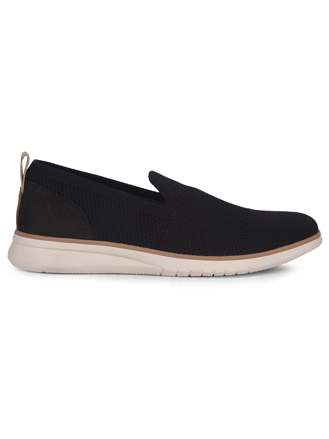 Hush Puppies Advance Knit Loafer Womens Loafers Black - 6 UK