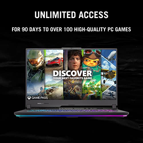 ASUS ROG Strix G17 (2023) Gaming Laptop, 17.3” QHD 240Hz, GeForce RTX 4070, AMD Ryzen 9 7945HX, 16GB DDR5, 1TB PCIe SSD, Wi-Fi 6E, Windows 11, G713PI-DS94 Eclipse Gray