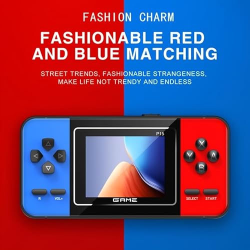 New World P15 Handheld Video Game Set for Kids,Retro Video Games Console, Retro Game Box with TV Game Support (Random Colour)