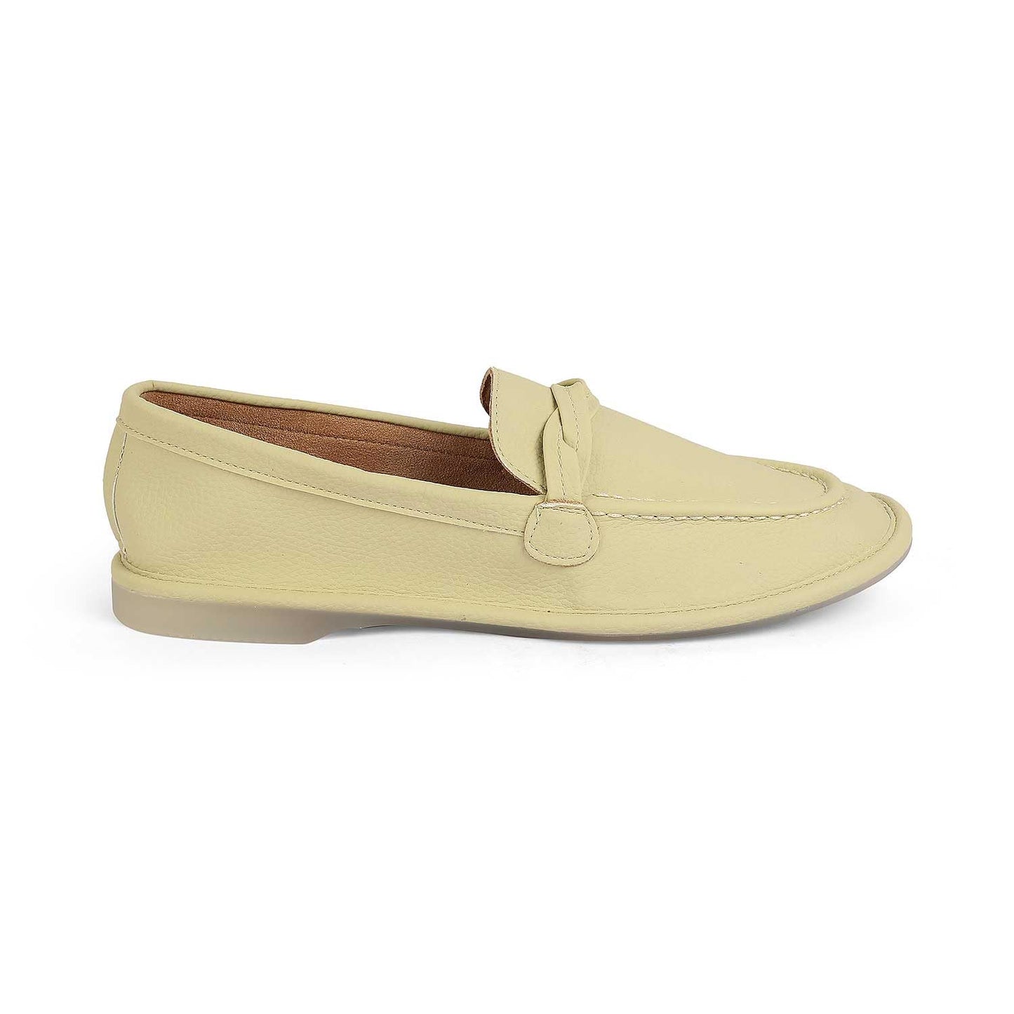 tresmode YORKO Women's Loafers Shoes Stylish, 3 UK / 36 EU - Ladies Comfortable Soft Footwear Closed Back - Square Toe Vegan Friendly (Green)