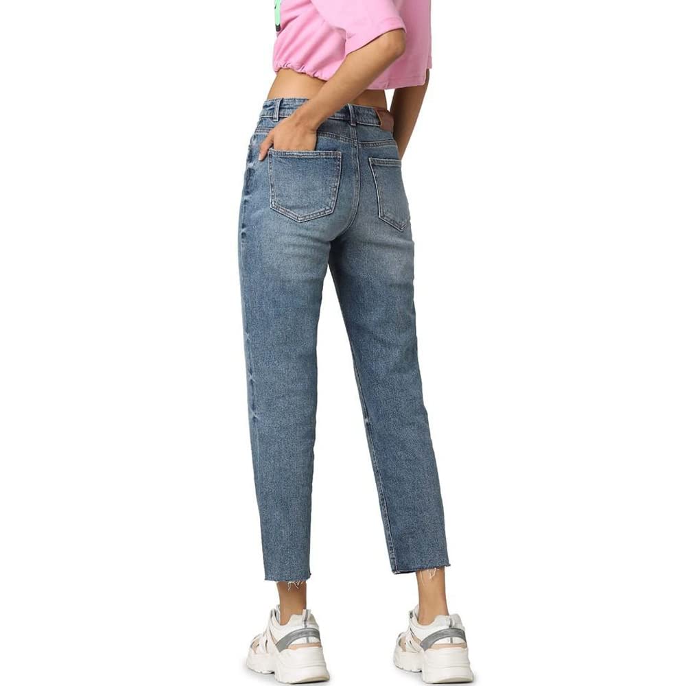 ONLY Women's Regular Jeans (15191033-Medium Blue Denim_Medium 27/32)