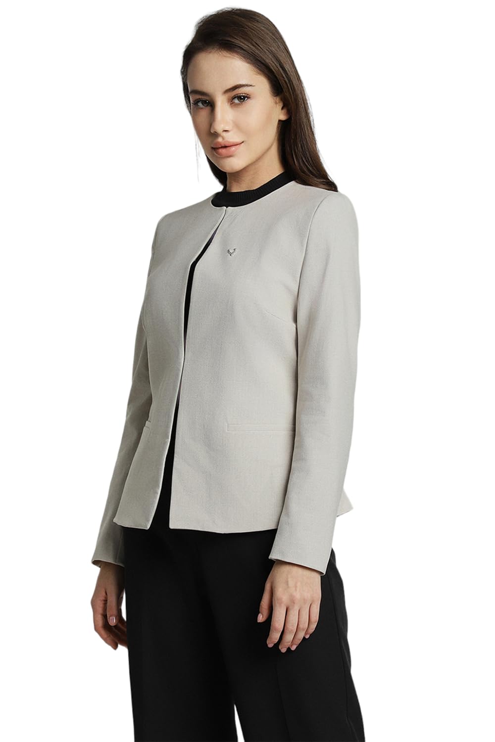 Allen Solly Women's Blazer (AHBZCRGF129185_Grey