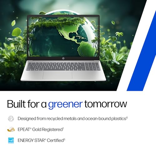 HP 15, Intel Core 3 100U (16GB DDR5, 512GB SSD), Micro-Edge, Anti-Glare, 15.6''/39.6cm, Win11, M365* Office24, Silver, 1.59kg, fd0885TU, FHD Camera, Backlit, Dual Speakers Laptop