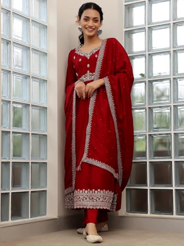 Libas Women's Silk Blend Kurta Sets (48557R