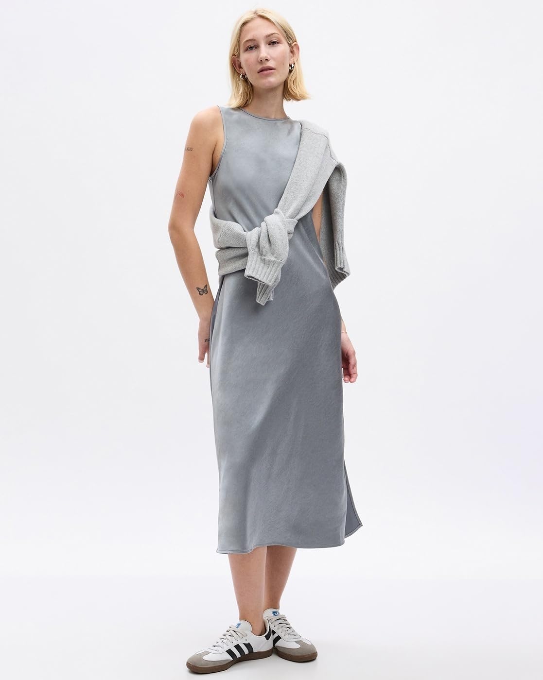 GAP Women's Sleeveless Polyester Classic Knee-Length Casual Dress