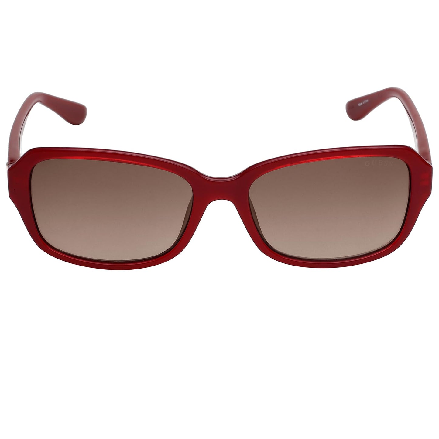 GUESS Gradient Rectangular Women Sunglasses -(GU7595 66F 56 S |56| Brown Color Lens)