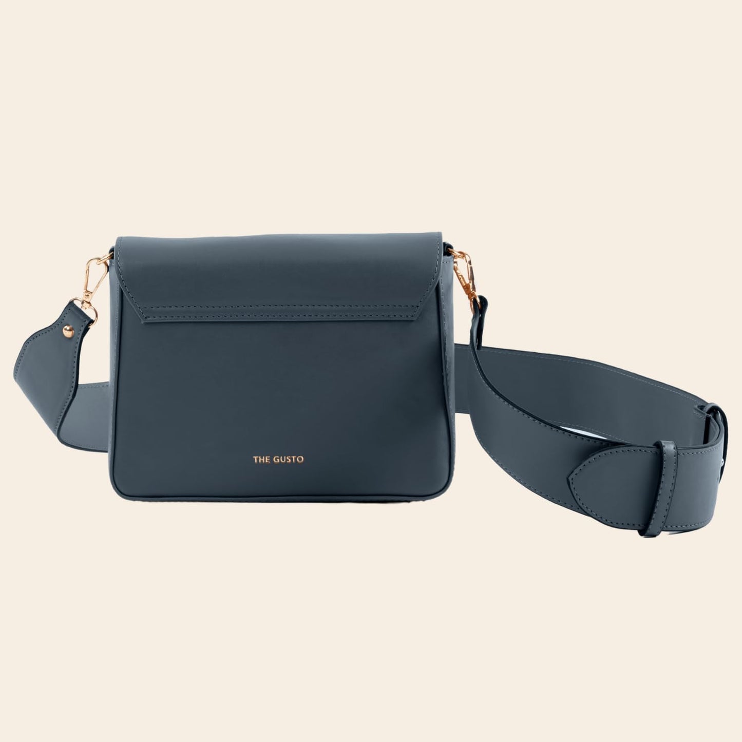 The Gusto Women Pulse - Premium Vegan Leather Cross Body Western Sling Bag | Handmade, Stylish Sling Bag With Adjustable Strap | College, Office, Casual Use | Moss Blue