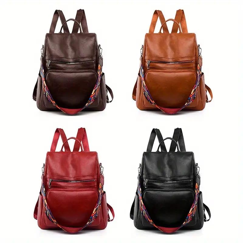 TrueArch Women BackPacks Stylish Embellishments Interior Organizer Pockets,&Lockable Zippers For. (Maroon)
