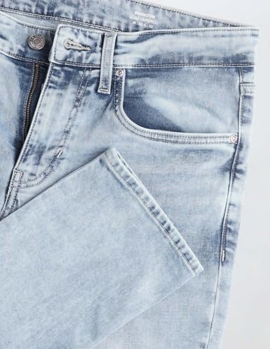 U.S. Polo Assn. Denim Co. Men's Brandon Slim Tapered Fit Blue Jeans (UDJEN1818_Blue_38)