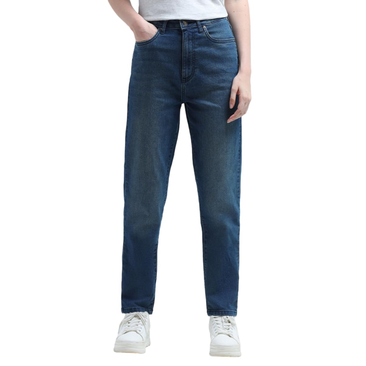 U.S. POLO ASSN. Women's Straight Jeans (UWAW24JEN199_Blue