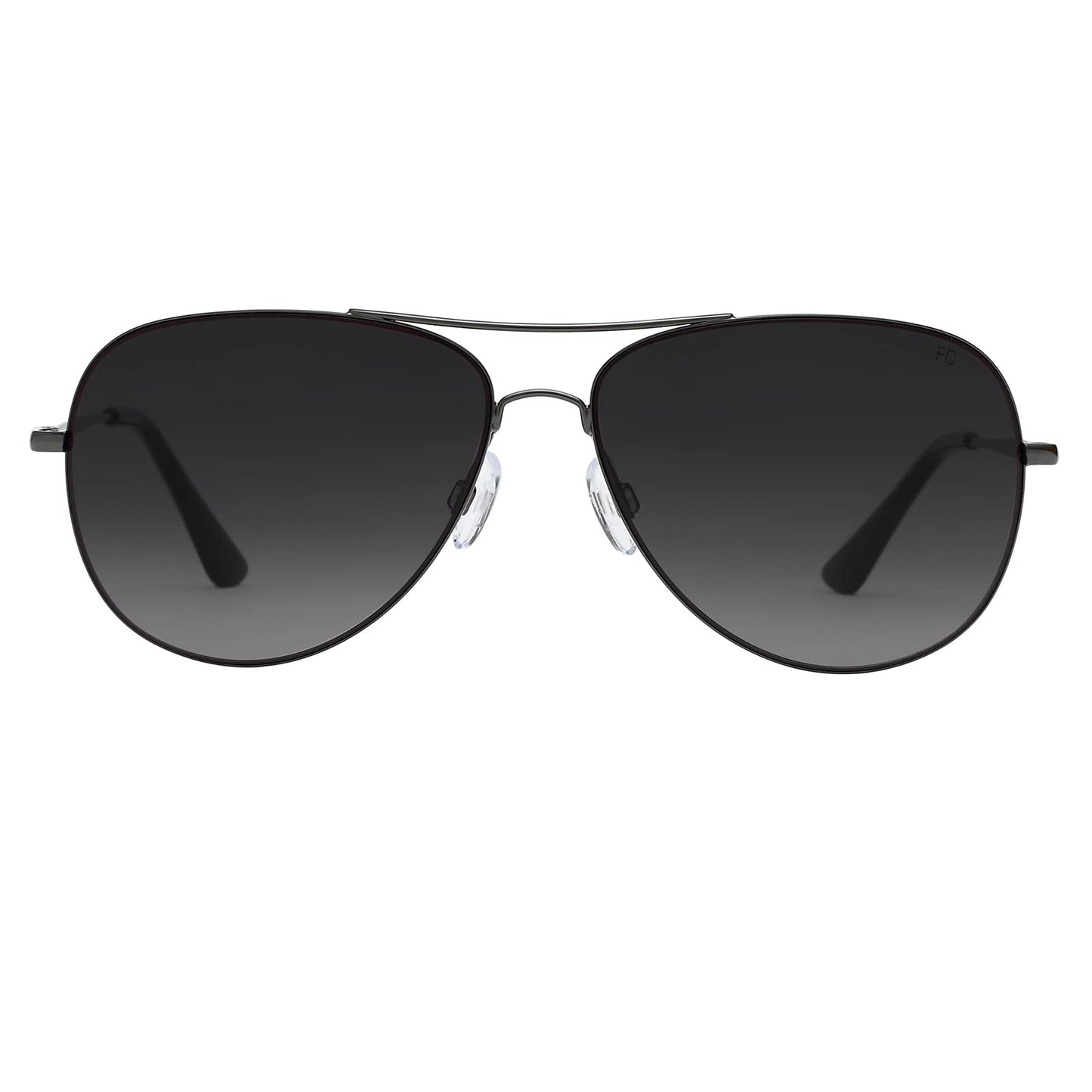 French Connection Gradient Aviator Women Sunglasses - (FCUK Oxford C3 S |61| Grey Color Lens)