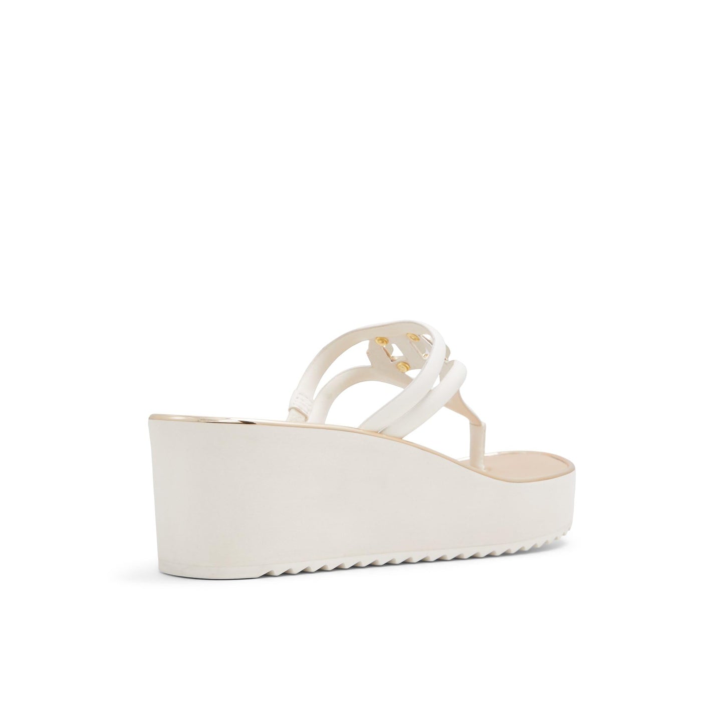 Aldo ALBOBRENNA-IN100 Ladies WHITE Wedge Sandals