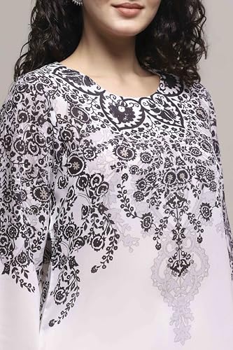 Biba Women Black Art Silk Regular Kurta_32