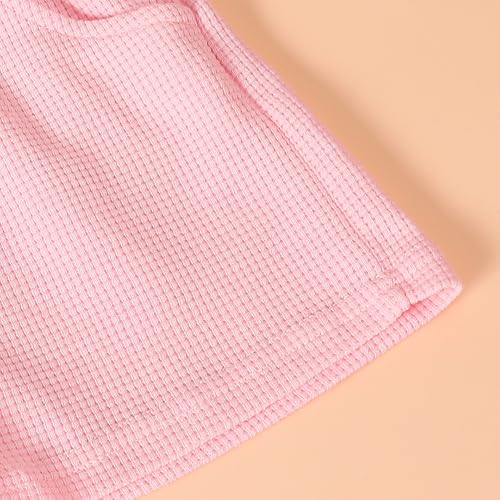 Hopscotch Girls Short Sleeves Pink 2-Pc 3D Floral Applique Shorts Set (12-24 Months)