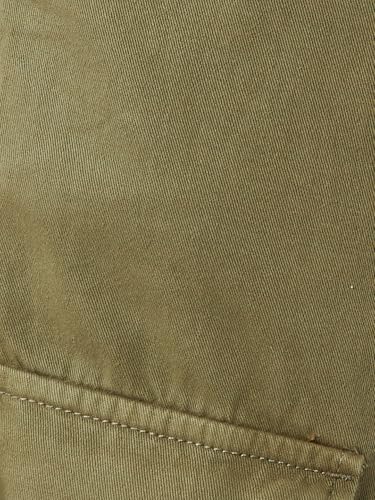 Max Women Solid Cargo Trousers (Green_26)