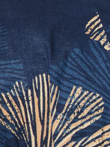 Max Women Printed A-line Midi Dress (Blue_XL)