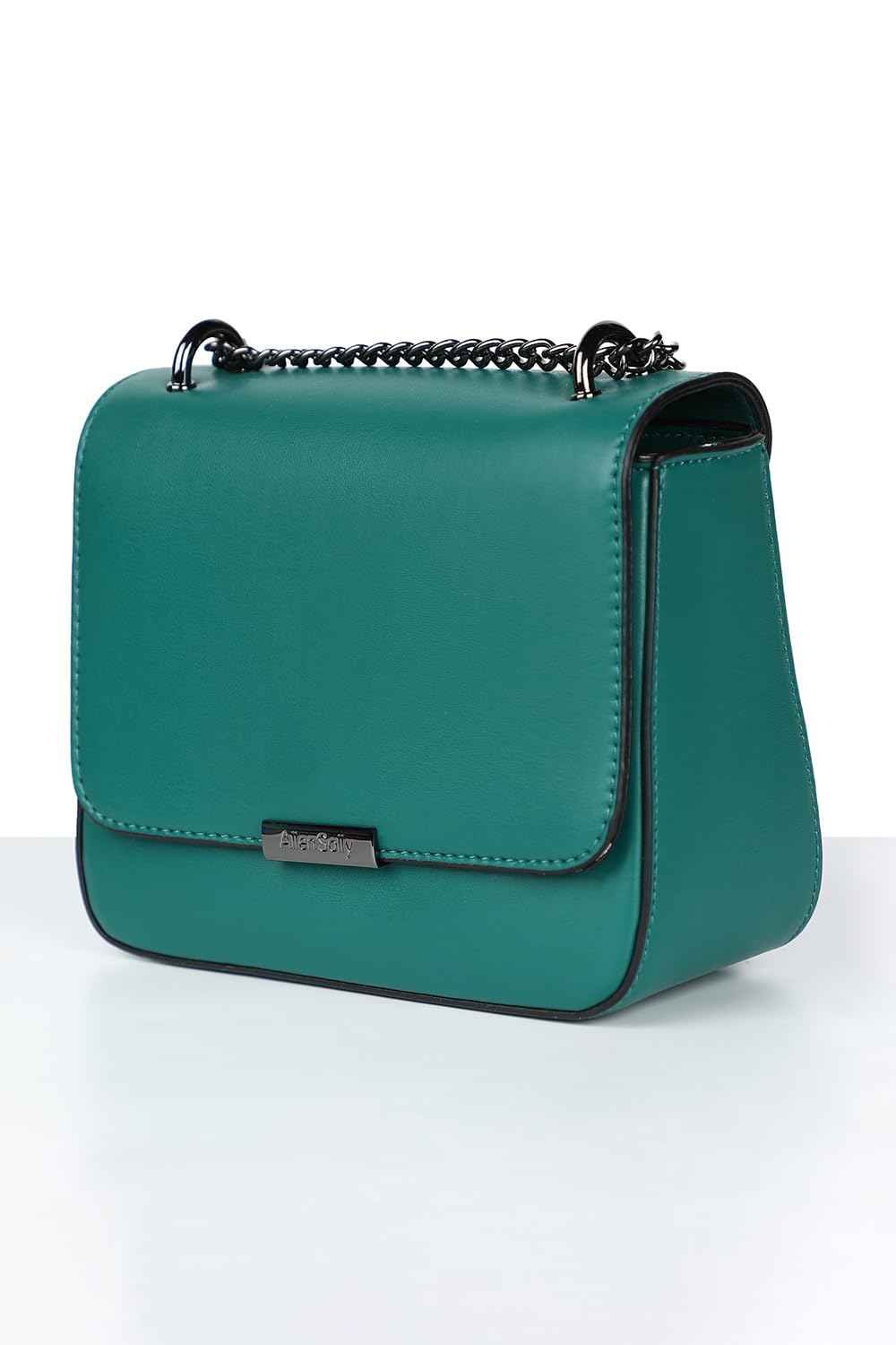 Allen Solly Women's Solid Sling Bag,Teal
