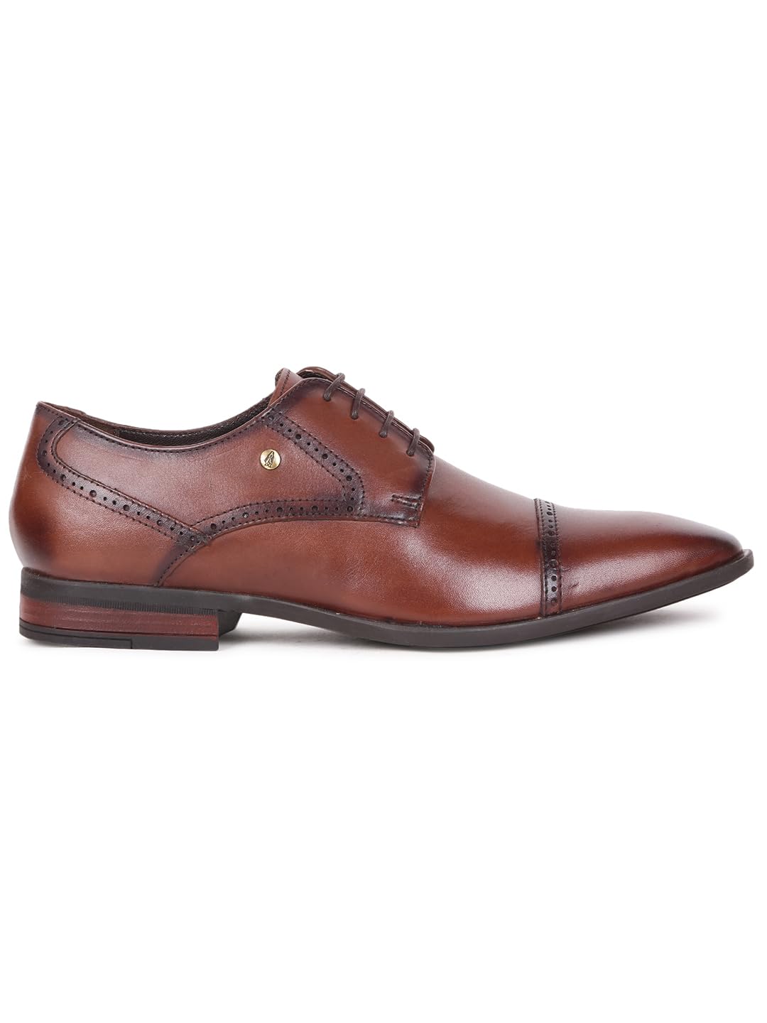 Hush Puppies Men's Newyork - Toecap Formal Shoes(8244883_Dark Brown_8 Uk)