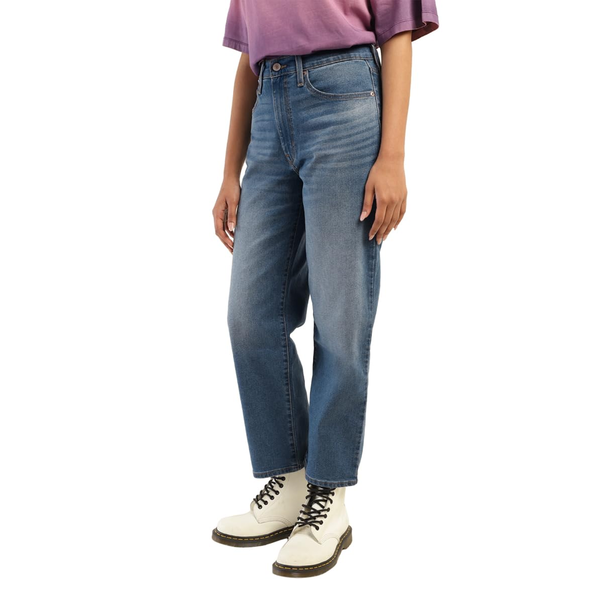 Levi's Women's Relaxed Mid Rise Jeans (A9490-0004_Blue, 27